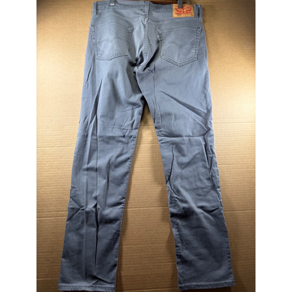 Levis 511 Slim Fit Jeans Mens Size 32x29 Grey Stretch Denim Casual Pants